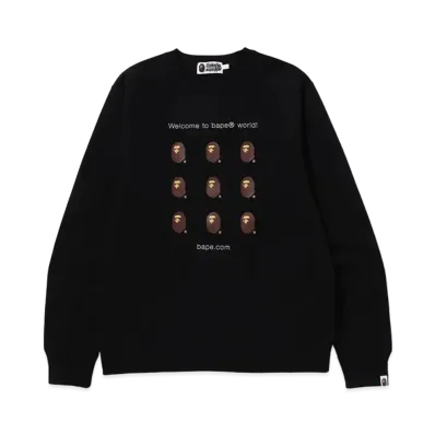 A BATHING APE Bape.com Crewneck "Black"