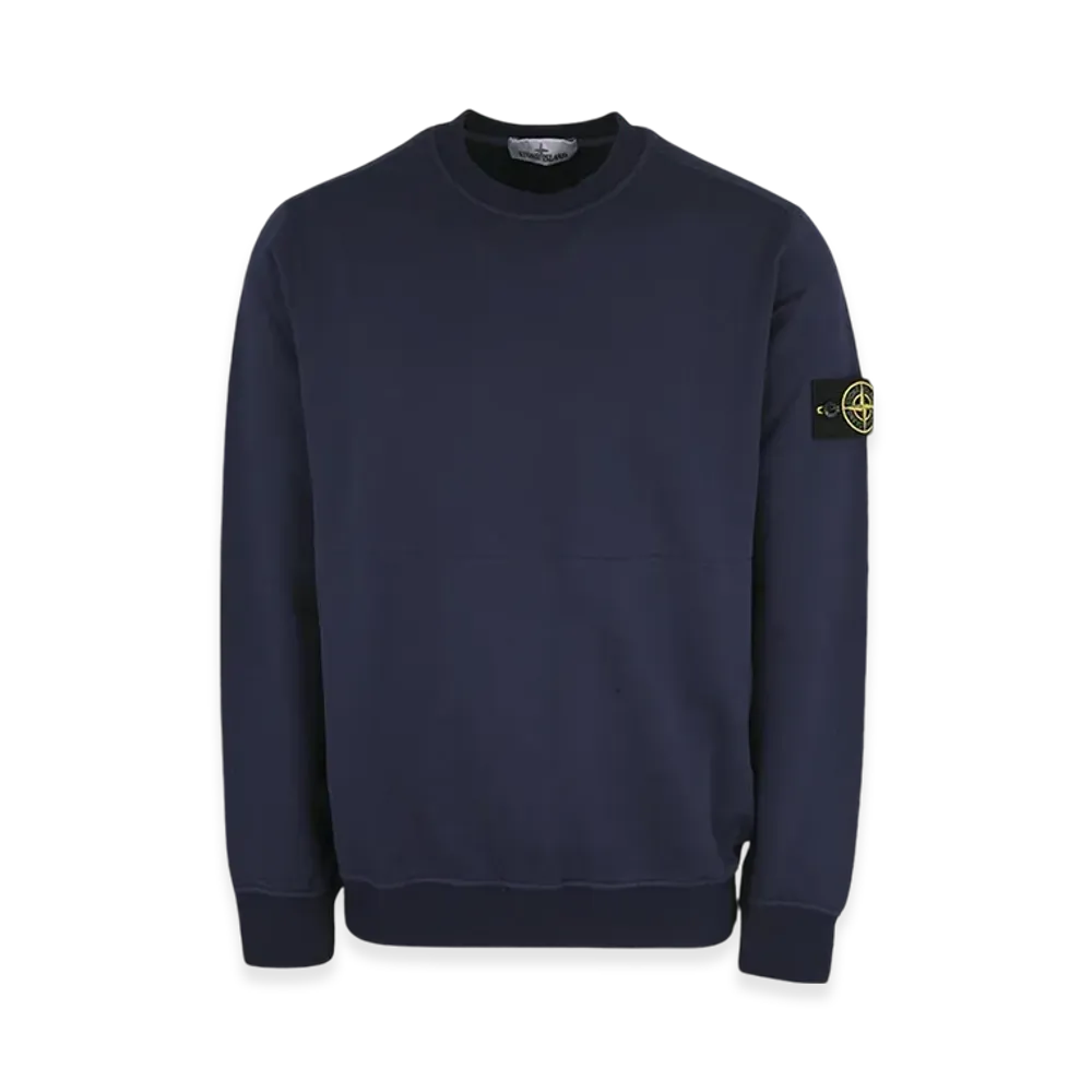 Stone Island 64052 Cotton Stretch Fleece Garment Dyed Sweatshirt - 22SS "Royal Blue"