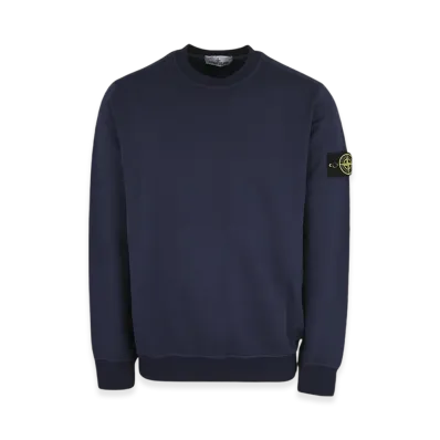 Stone Island 64052 Cotton Stretch Fleece Garment Dyed Sweatshirt - 22SS "Royal Blue"
