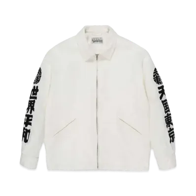 WACKO MARIA Velvet Vietnam Jacket "White"