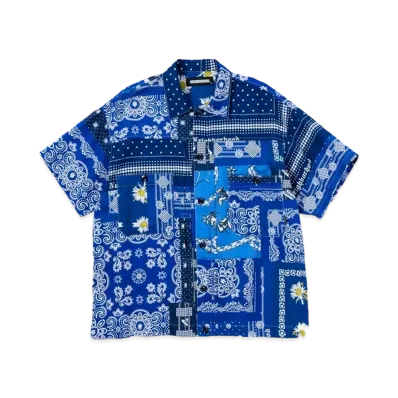 NEIGHBORHOOD BANDANA . TYPE-B / C-SHIRT . SS "Navy"