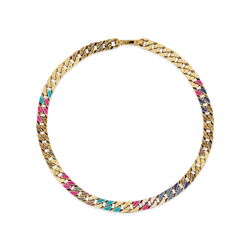 Louis Vuitton Chain Links Patches Necklace