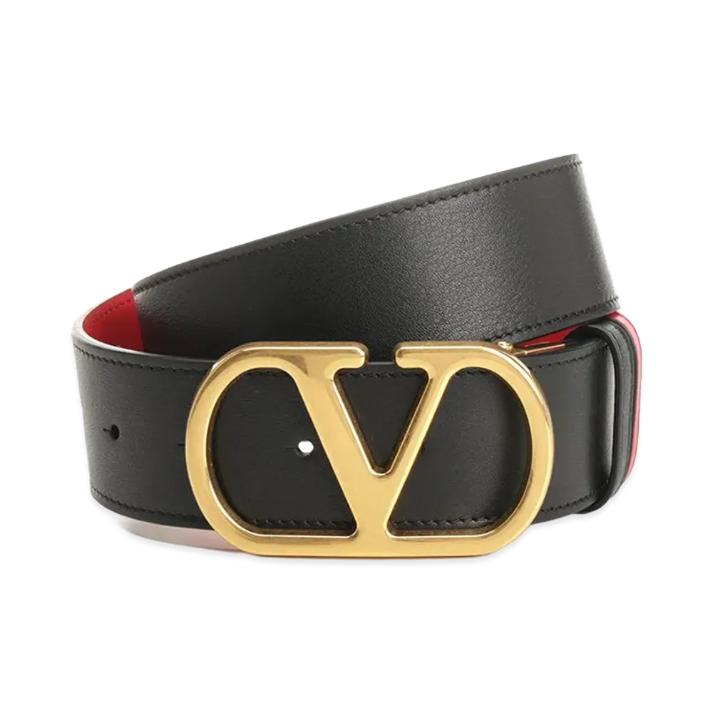 Valentino Women's Vlogo Belt "Black"