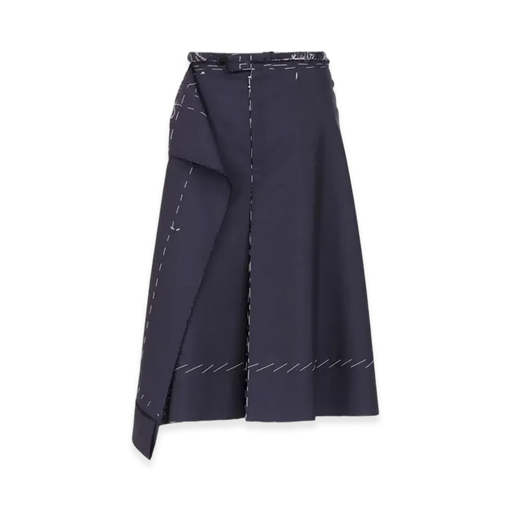 Maison Margiela Women's Anonymity of the Lining Skirt Stripe "Navy/White"