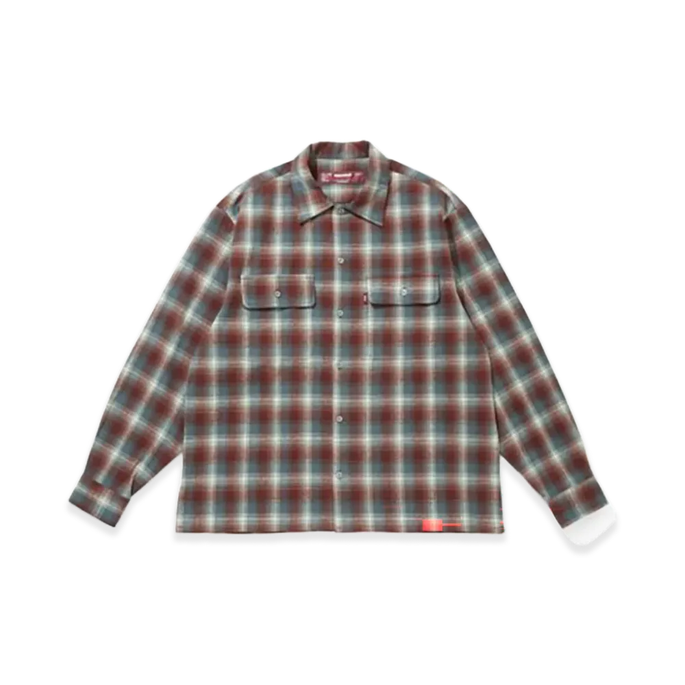 Hide and Seek Flannel Check L/S Shirt "Red"