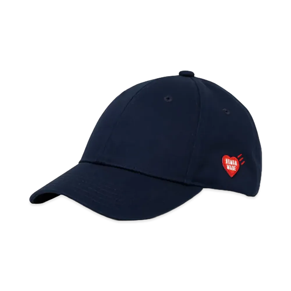 HUMAN MADE Heart Badge 6Panel Twill Cap "Navy"
