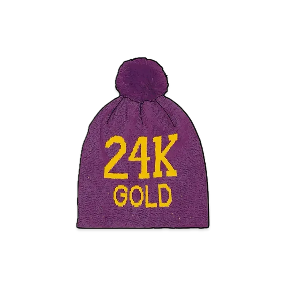 Supreme 24K Gold Beanie "Purple"