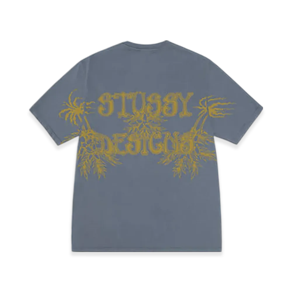 Stussy Wes Palms Tee Pigment Dyed "Navy"