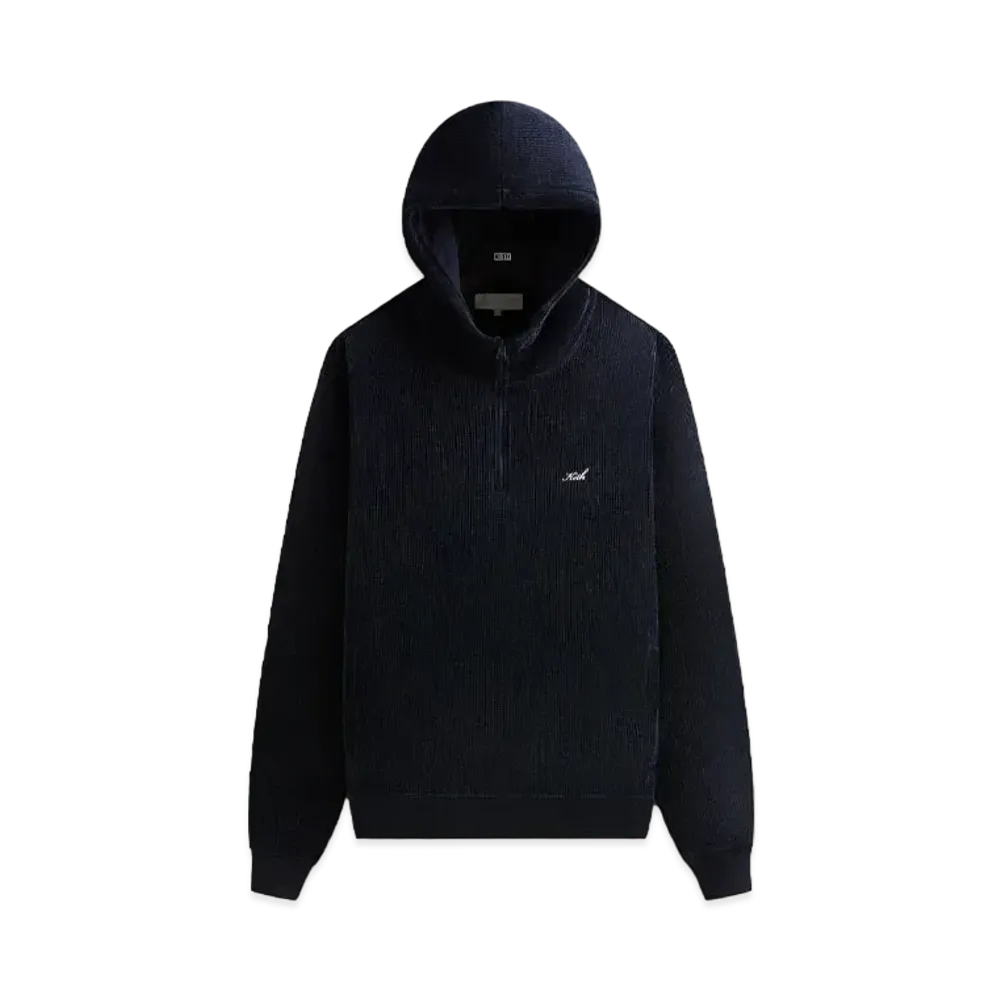 Kith Bonded Waffle Coleman Quarter Zip Hoodie "Nocturnal"