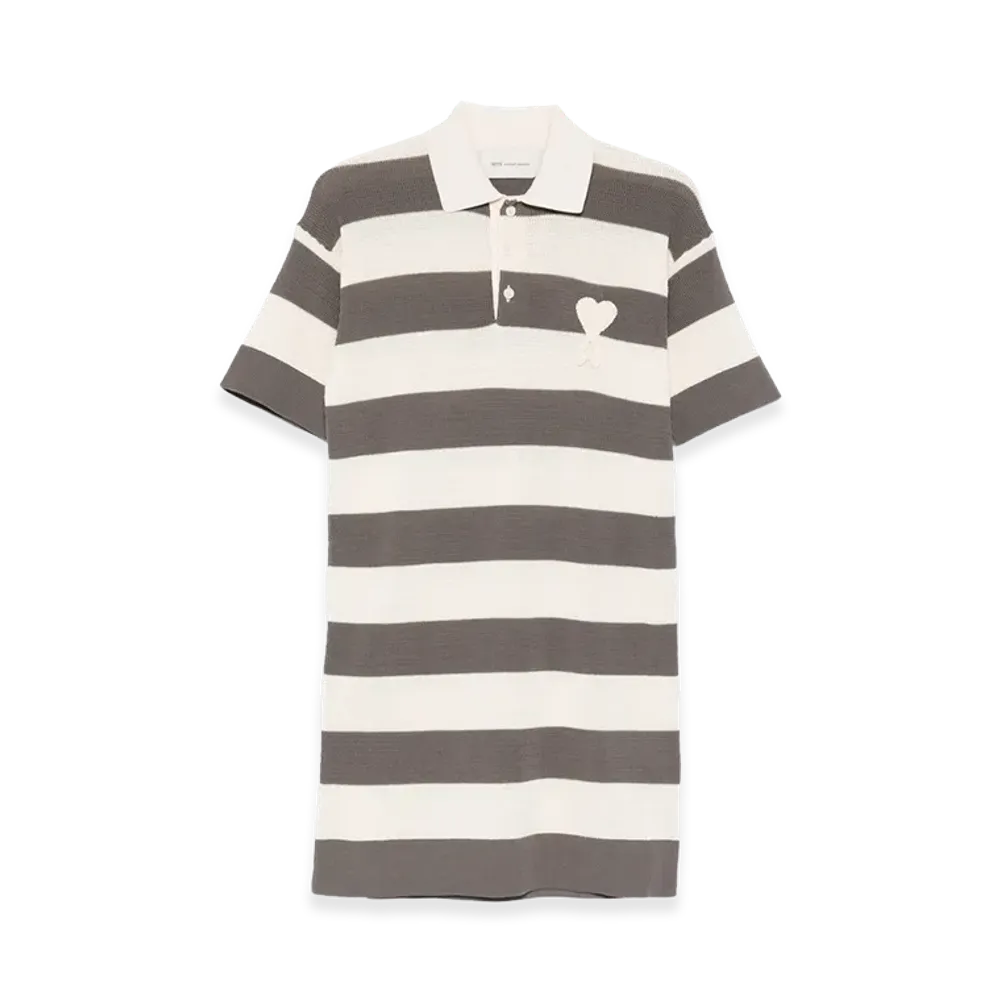 AMI PARIS Women's Dress "Green/Neutrals"