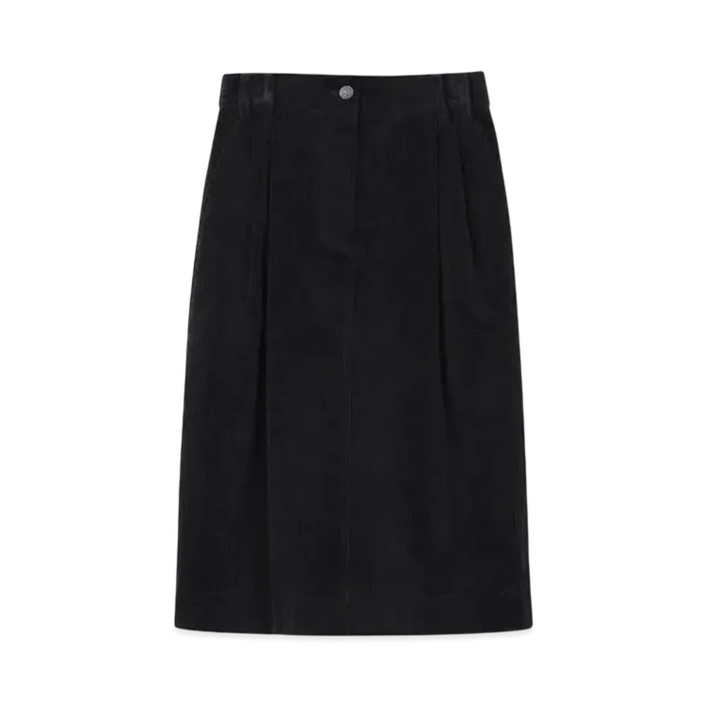 Paul Smith Women's Corduroy Straight Skirt "Black"