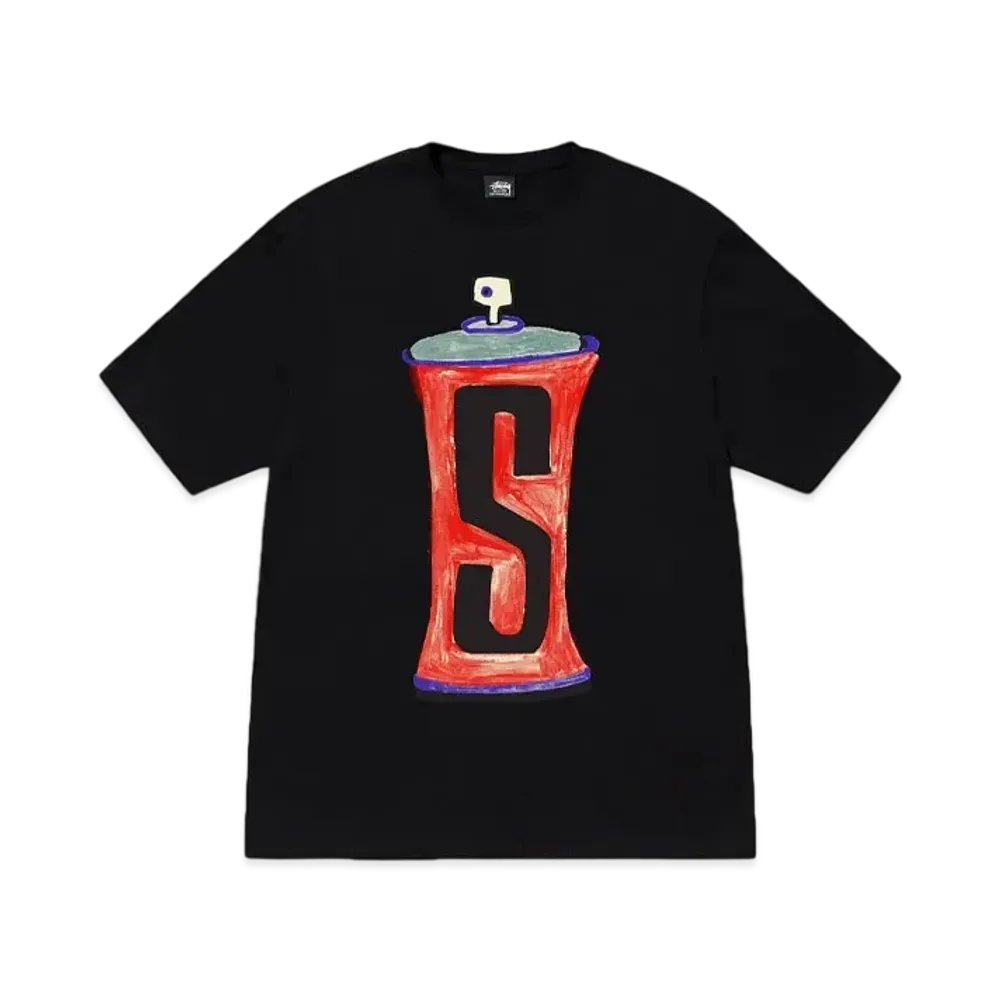 Stussy Spraycan Tee "Black"