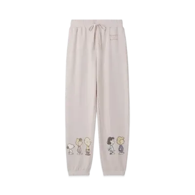 GELATO PIQUE x PEANUTS Fleece Long Pants "Pink"