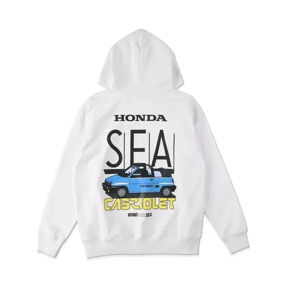 WIND AND SEA x HONDA -CITY CABRIOLET- HOODIE / "White"