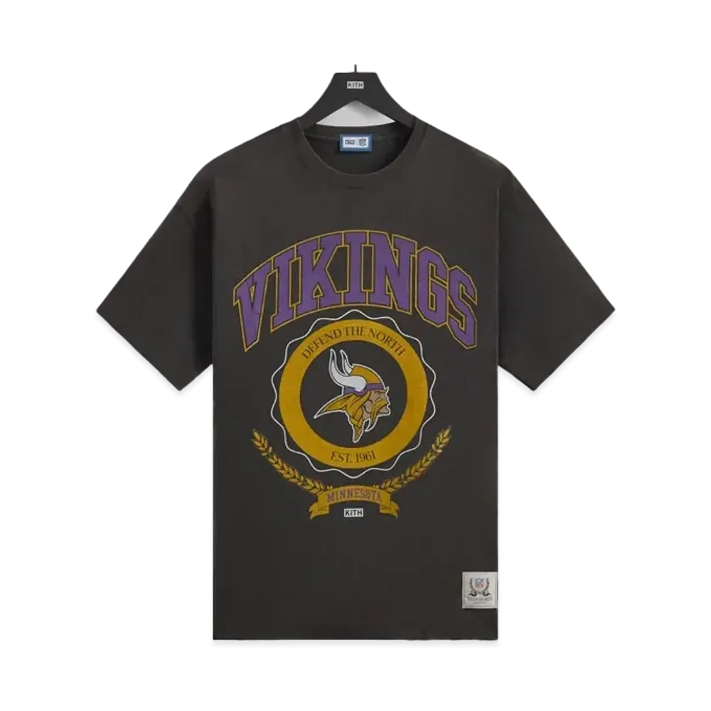 Kith x the NFL: Vikings Vintage Tee "Black"
