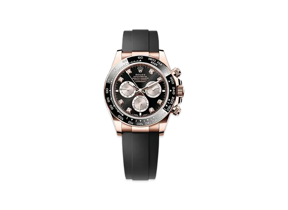 ROLEX Cosmograph Daytona 40mm Everose Gold 126515LN "Bright Black/Sundust"