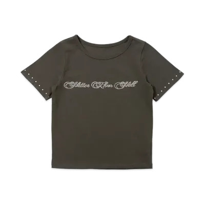 HTH Stone Logo Tee "CHARCOAL"