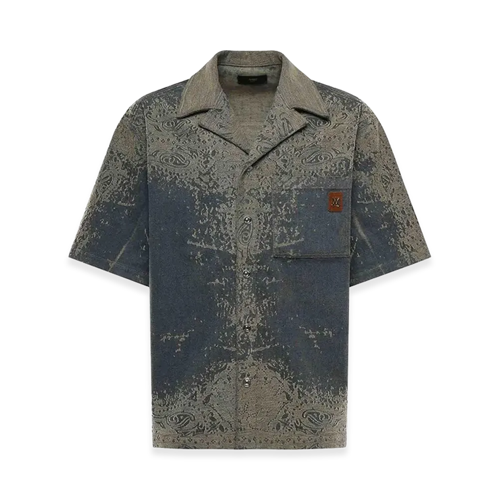 AMIRI Denim Bandana Shirt "Medium Wash"