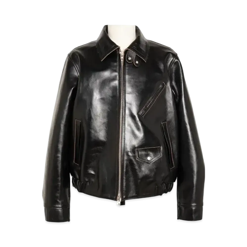 sacai Leather Jacket "Black"