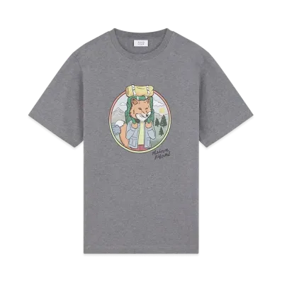 Maison Kitsune Rambling Fox Comfort T-shirt "Medium Grey Melange"