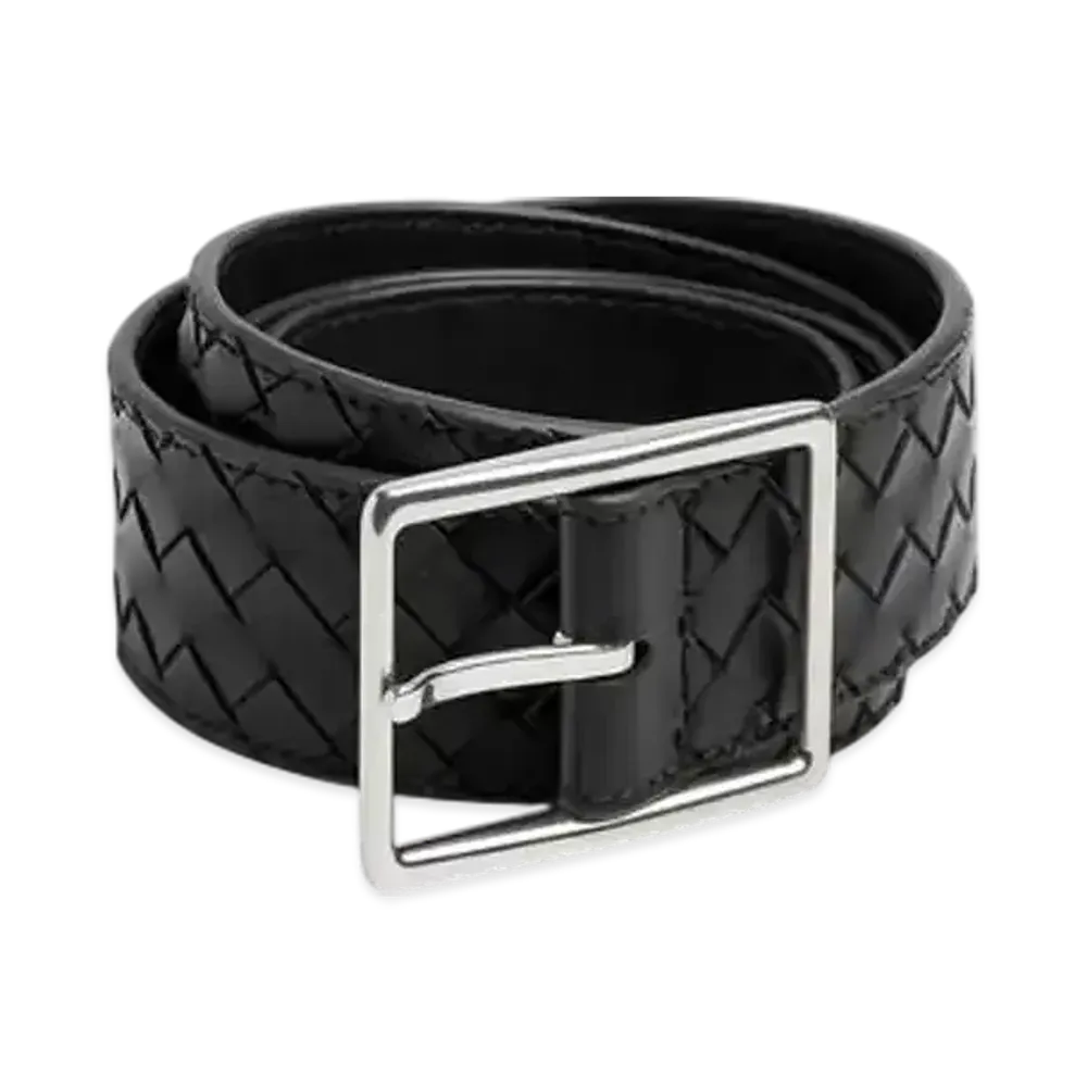 Bottega Veneta Intrecciato Piccolo Belt "Black"