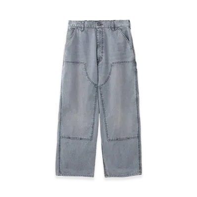 SEDAN ALL-PURPOSE Vintage Washed Double Knee Pants "Grey"