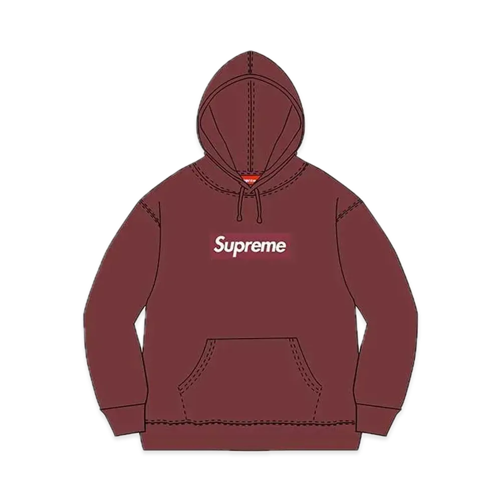 Supreme Box Logo Hooded Sweatshirt "Burgundy" (11FW)
