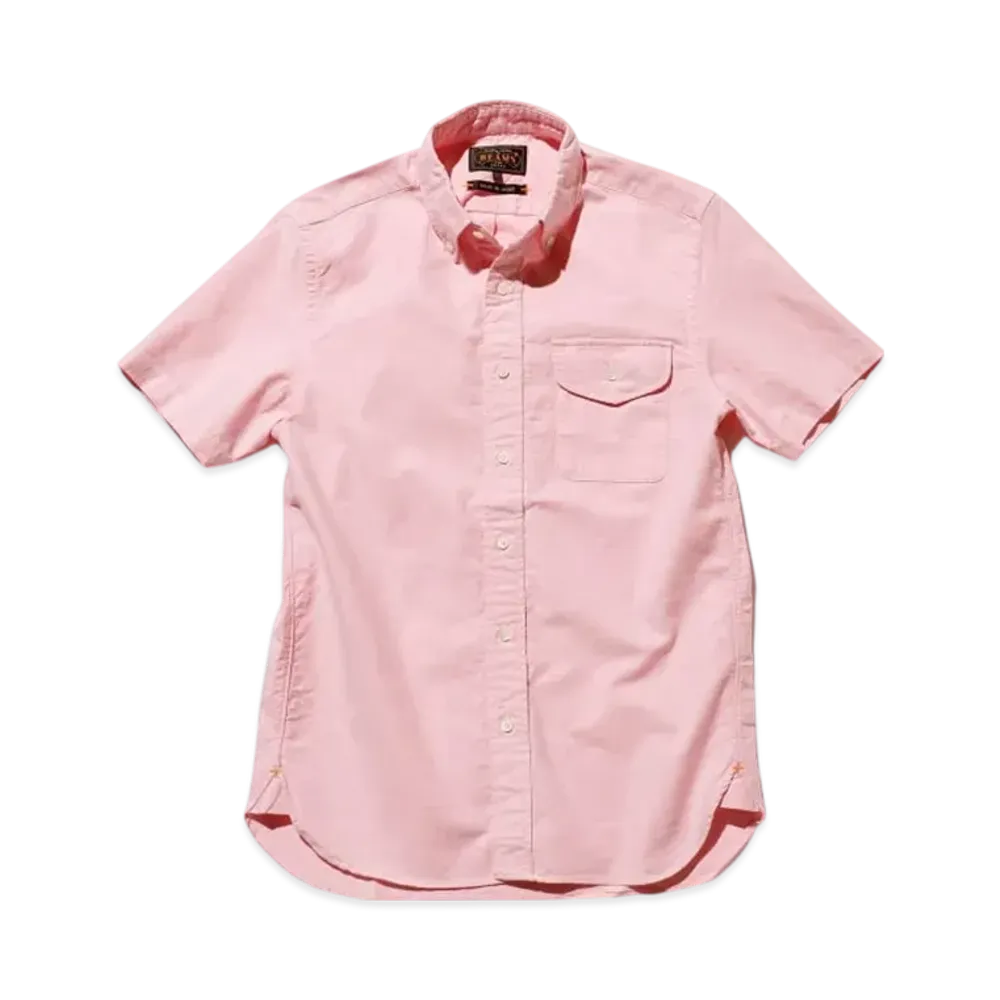BEAMS B.D. Short Sleeve Oxford "Pink"
