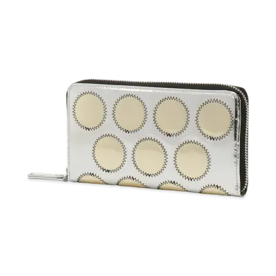 Yohji Yamamoto Y's DOT PATCHWORK LEATHER LONG WALLET "Gold/Silver"