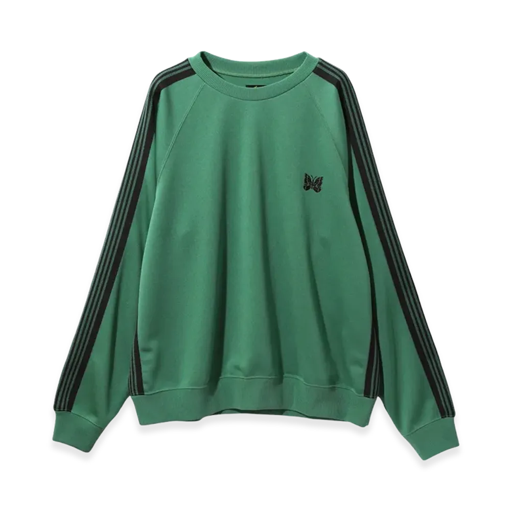 NEEDLES Track Crewneck Poly Smooth "Emerald"