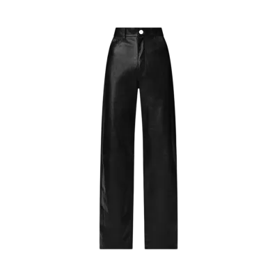 AMIRI Women's Leather Wide Straight "Black"