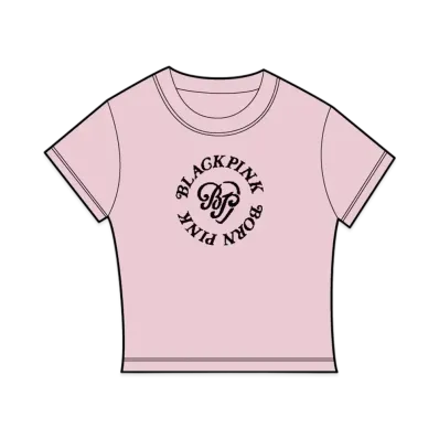 Verdy x BLACKPINK Born Pink Pop Up Heart WMNS Baby T-Shirt "Pink"