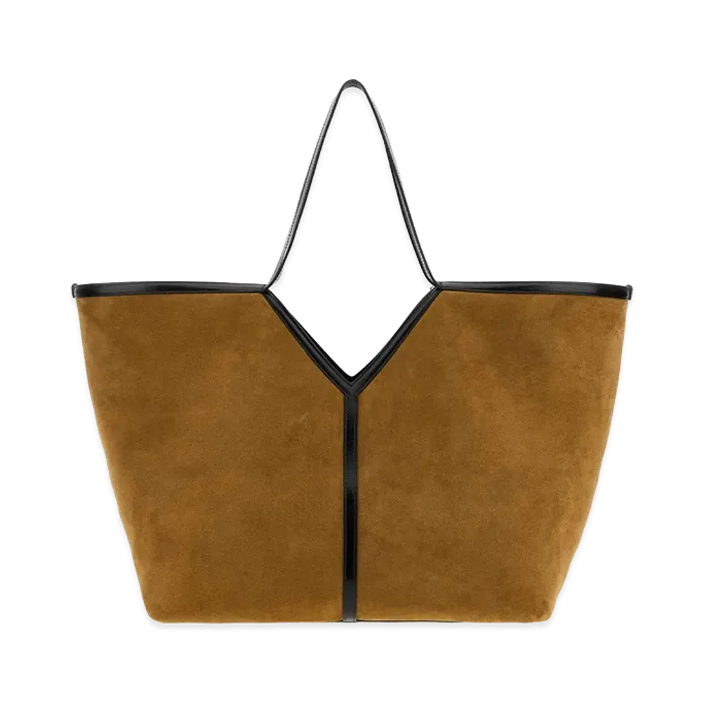 Saint Laurent Women's Biscuit Suede Y Shopping Bag "Bordeaux"