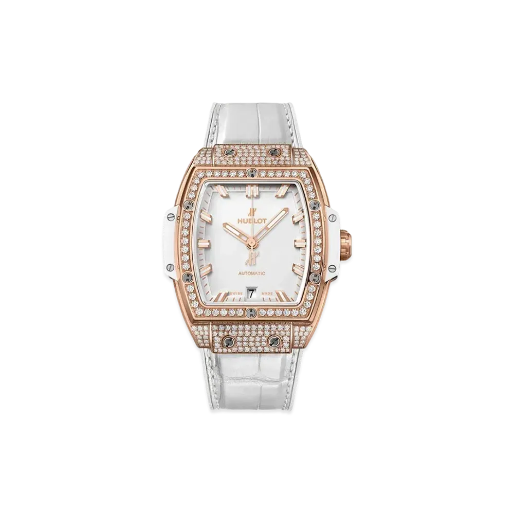 HUBLOT Spirit of Big Bang King Gold White Pave 39mm