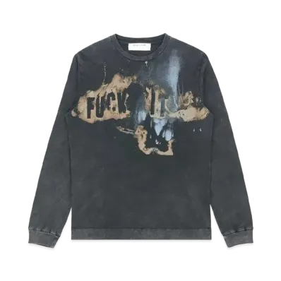 1017 ALYX 9SM Long Sleeve Graphic T-shirt "Washed Black"