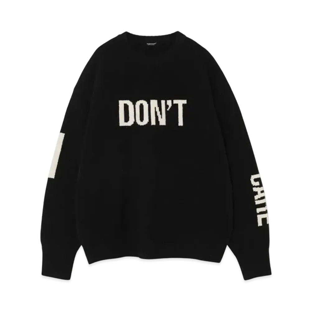 UNDERCOVER Wool Cashmere Knit Pullover "Black"
