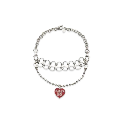 HYSTERIC GLAMOUR Girl Funk Chain Necklace "Silver"