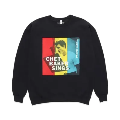 WACKO MARIA CHET BAKER / SWEAT SHIRT #1 "Black"