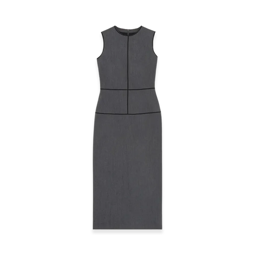 MM6 Maison Margiela Women's Midi Dress "Dark Gray"