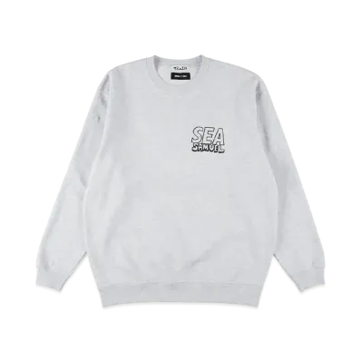WIND AND SEA x SAMUEL Crewneck Sweatshirt (Radio Cassete) "Gray"