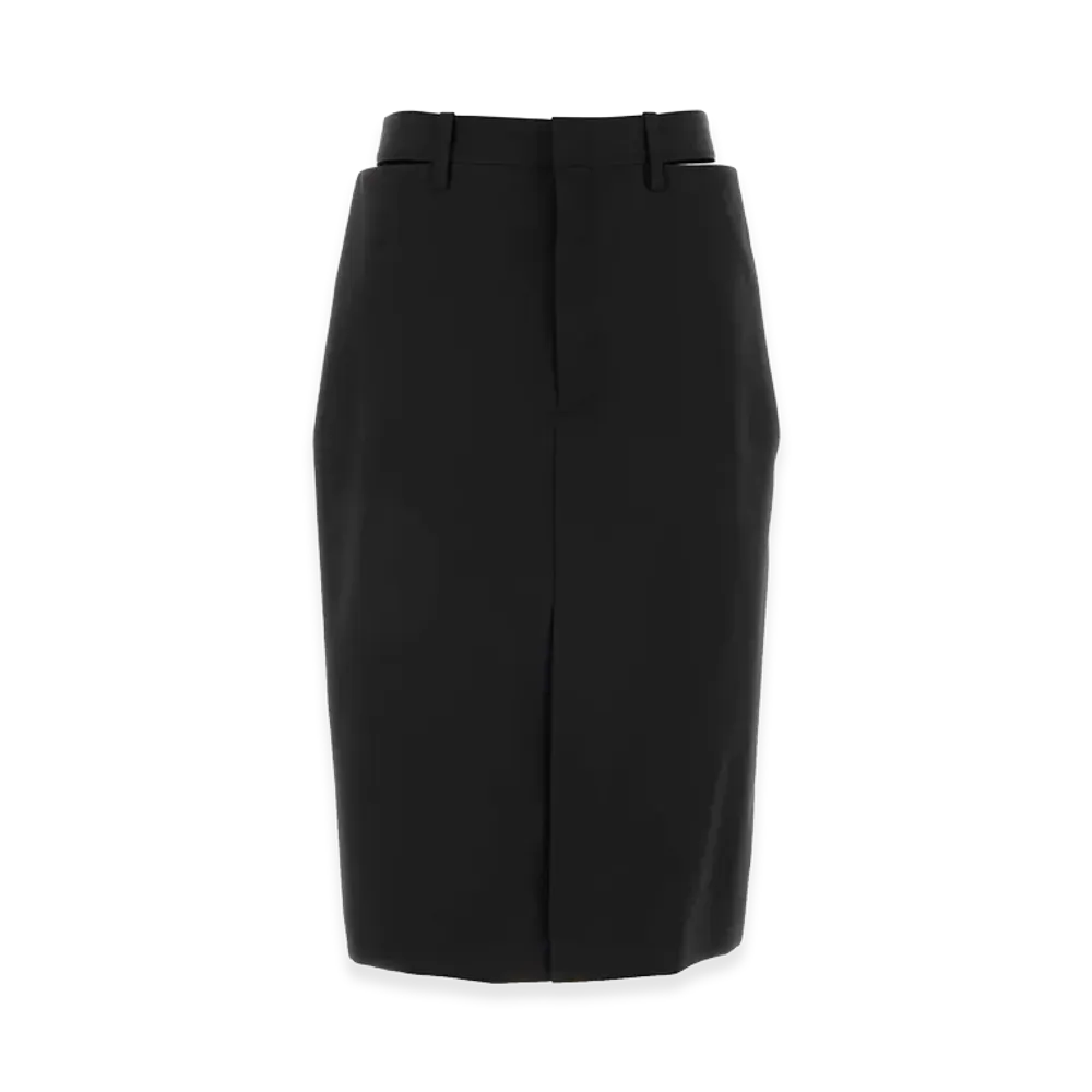 Jil Sander Women's Wool Skirt "Black"