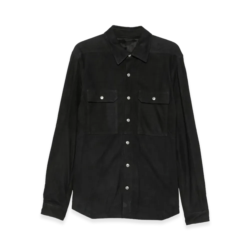 Rick Owens Leather Outerwear "Black"
