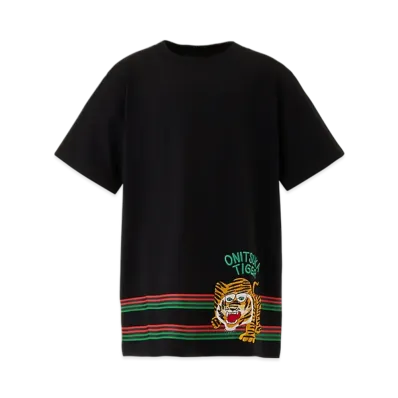 Onitsuka Tiger Kids Graphic Tee "Black"