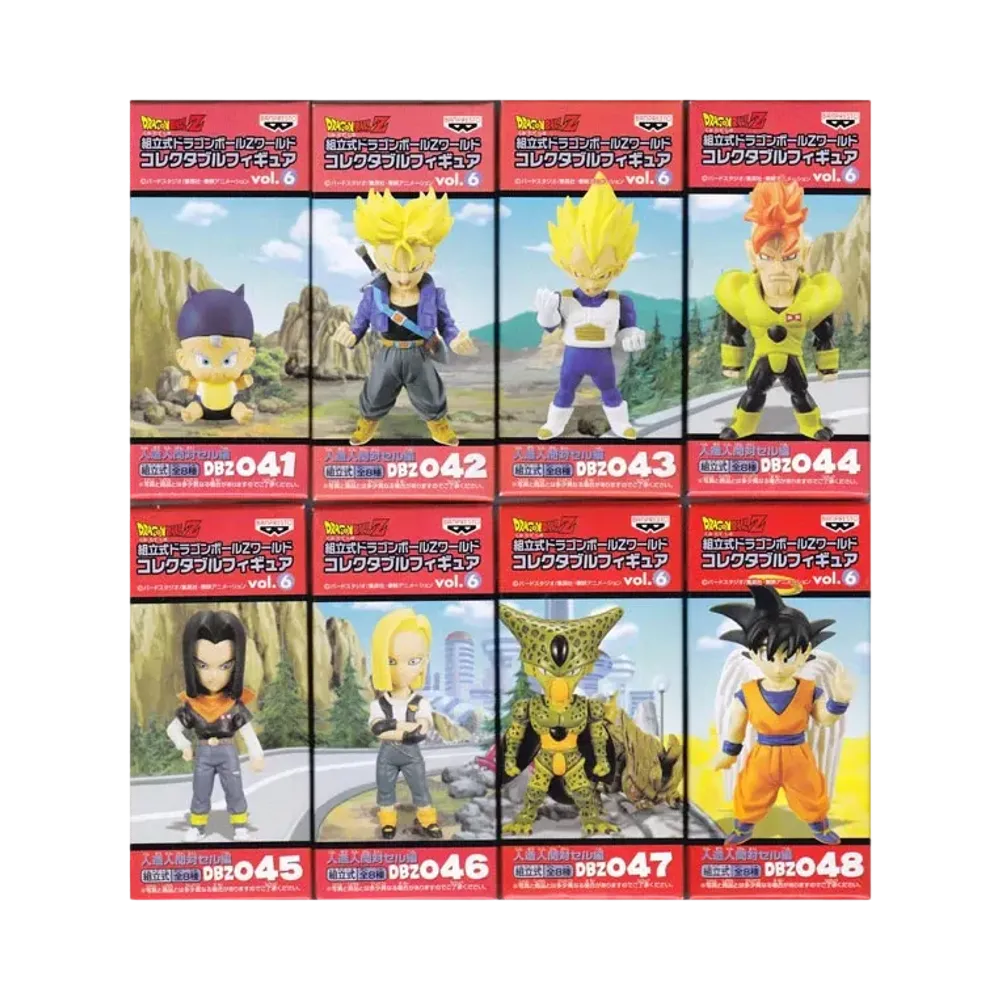 Banpresto Assembly Dragon Ball Z World Collectable Figure Vol.6 Android VS Cell Complete 8 Piece Set