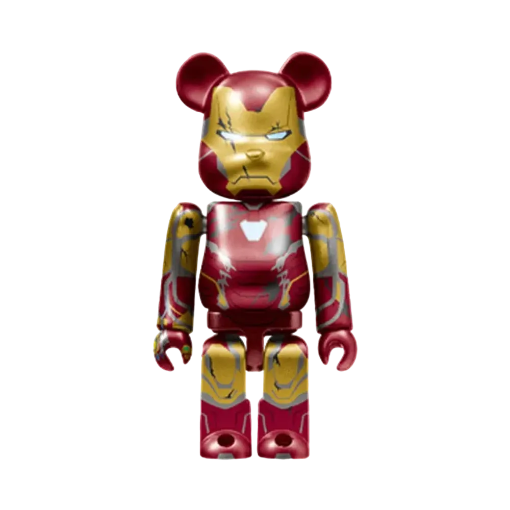 Bearbrick x Marvel Infinity Saga Iron Man Happy Lottery Bearbrick Award 16 [Iron Man Mark 85[Battle Damaged Ver.]] 100% "Multi"