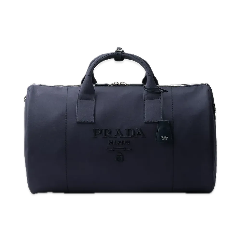 PRADA Canvas Duffle Bag "Navy"