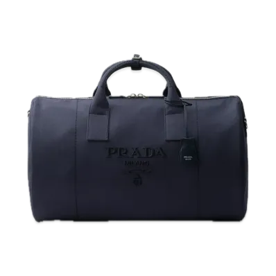 PRADA Canvas Duffle Bag "Navy"