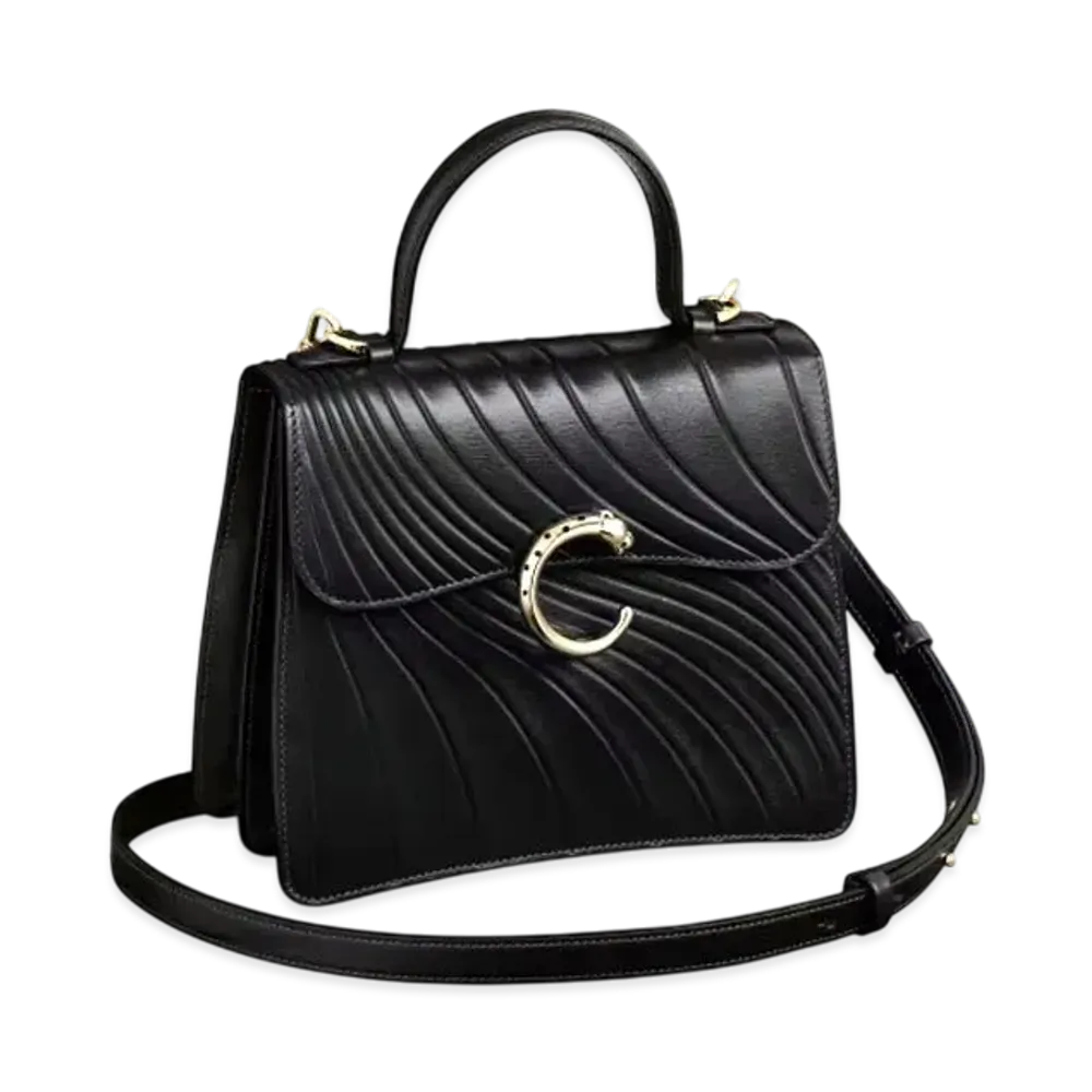 Cartier Handle Bag Mini Model, Panthere de Cartier "Black"