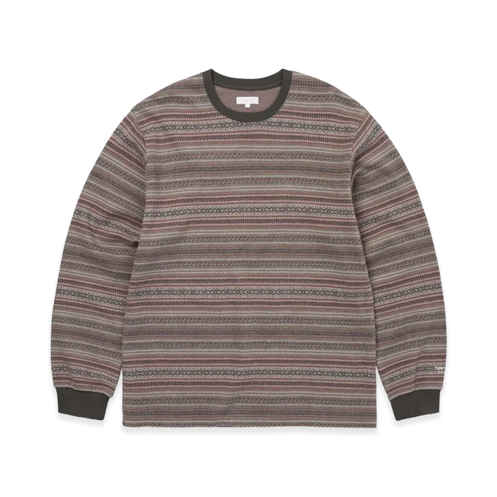 thisisneverthat Pattern Striped L/S Tee "Brown"