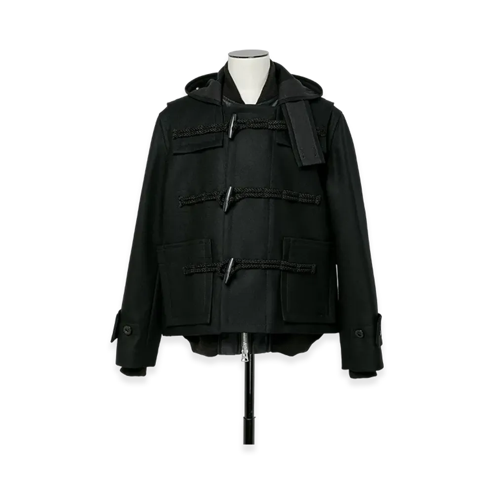 sacai Wool Melton Blouson "Black"